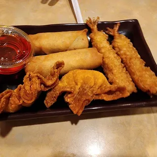 Eggrolls, shrimp, fried Wonton