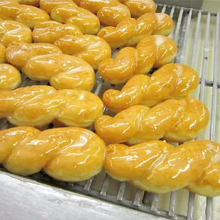 Have that glazed look in your eye this morning?  Glazed twists at Little Dutch Bakery.