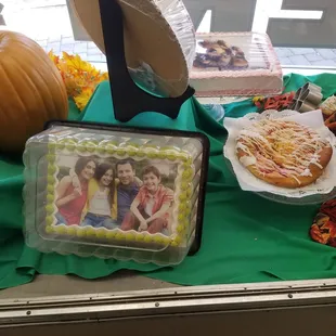 Custom picture cakes and gigantic danishes