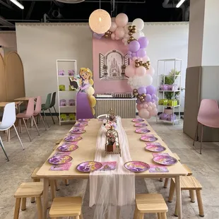 Princess Rapunzel themed.