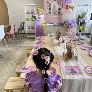 Princess Rapunzel themed.