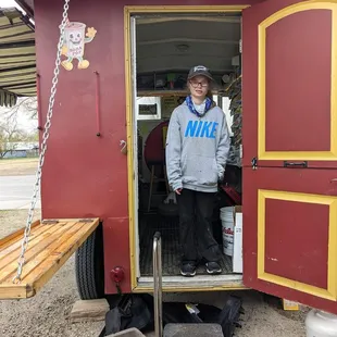 a man standing in the doorway