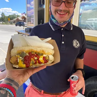 My Dog and a new friend that works here:)