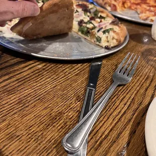 Thin crispy crust cooked perfectly