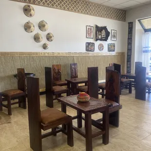 Interior of the restaurant.