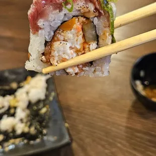 Holy Cow Wagyu Beef roll... not as good as we thought it would be