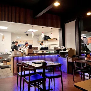 Kitchen and dining area