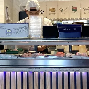 The sushi counter