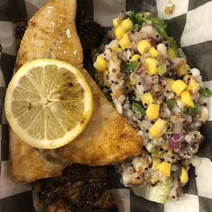 Swordfish, couscous, bulghar