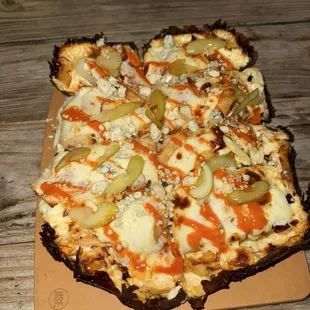 Buffalo chicken pizza