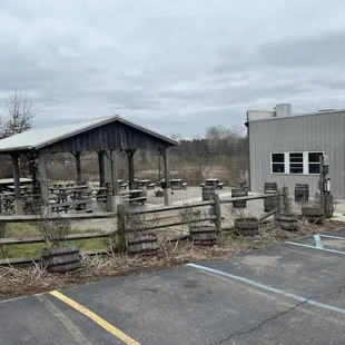 the outside of the building