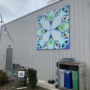 a painting on the side of a building