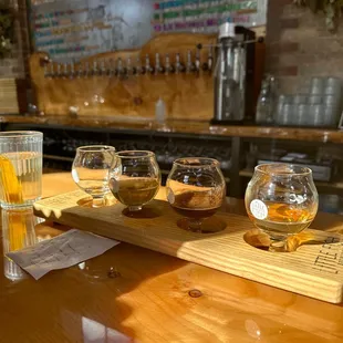 Flight of 4 selections.