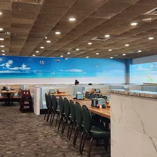 The new interior is bright and modern.