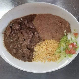Carne guisada plate