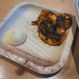 Piri Piri softshell prawns