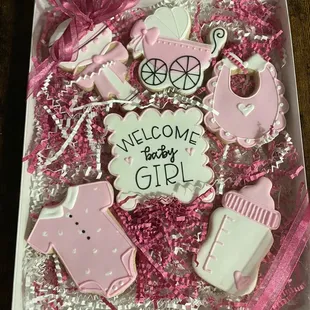 Baby shower cookies