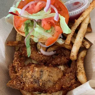 Soft shell crab sandwich