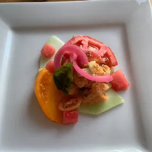 Tomato salad from cider dinner