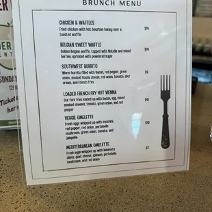 Brunch Menu