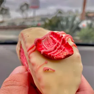 Strawberry Cheesecake Ice Cream Taco