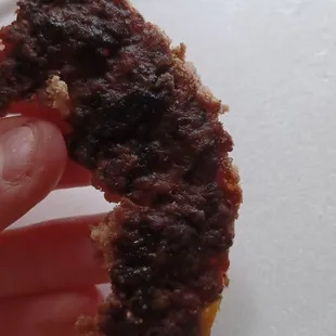 Burnt patty