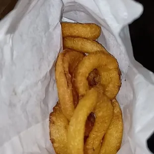 Half order of Onion rings smh