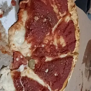 Inside pizza