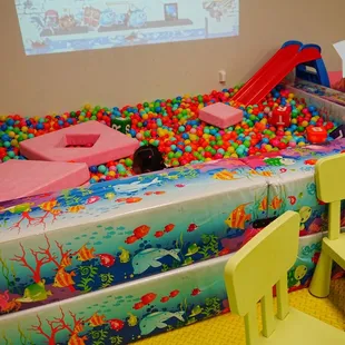 Interactive ballpit the kids and event adults enjoyed