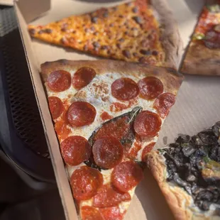 Traditional pepperoni pizza