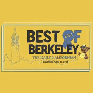 We are the WINNER of 2021 Best of Berkeley "Non Frozen Dessert" category!  Thank you! :)