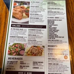 Menu Side 1
