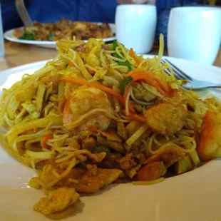 Singapore rice noodles.