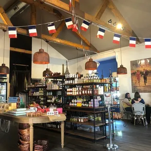 The inside of the market is so beautiful! Exceptional French imports