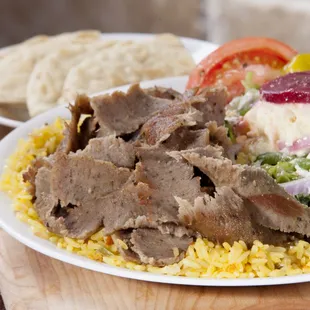 Our most ordered item - Gyro Platter. An absolute customer favorite.