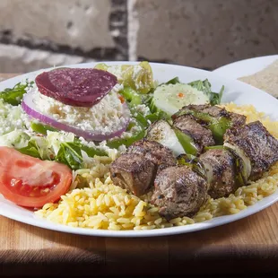 Steak Skewers Light Meal!