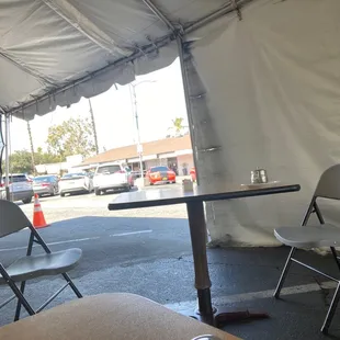 Outdoor patio seating available