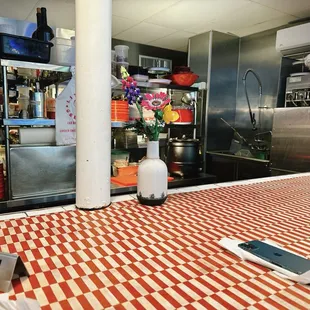 View from the counter