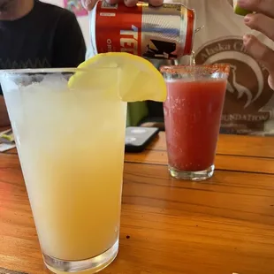 Greyhound and a michelada