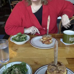 Friend chicken sandwich #1 &amp; egg buiscuit