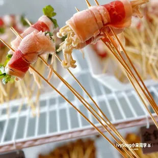 a variety of appetizers