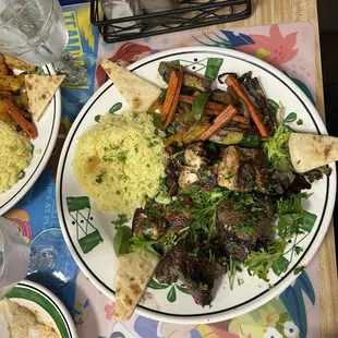 Half and half kabobs rock