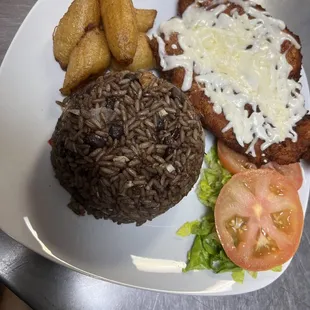 Milanesa de pollo al graten