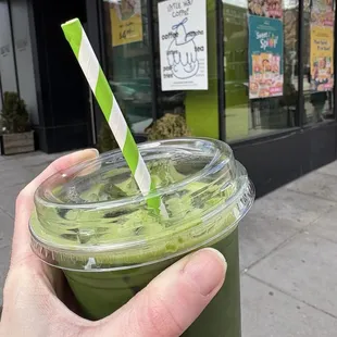 Matcha yuzu lemonade
