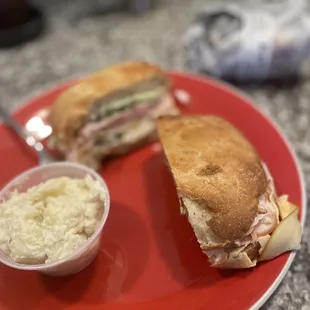 Ham and Cheese with Potato Salad