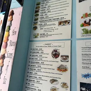 menu, sushi and sashimi