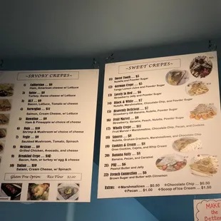 menu, sushi and sashimi