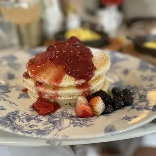 Strawberry pancakes