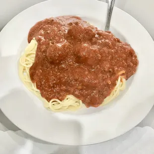 spaghetti  &amp; meatballs