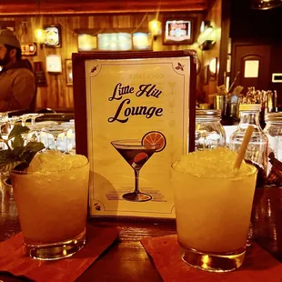 New menu look and crushed ice cocktails ~ delicious Little Hill Mai Thais